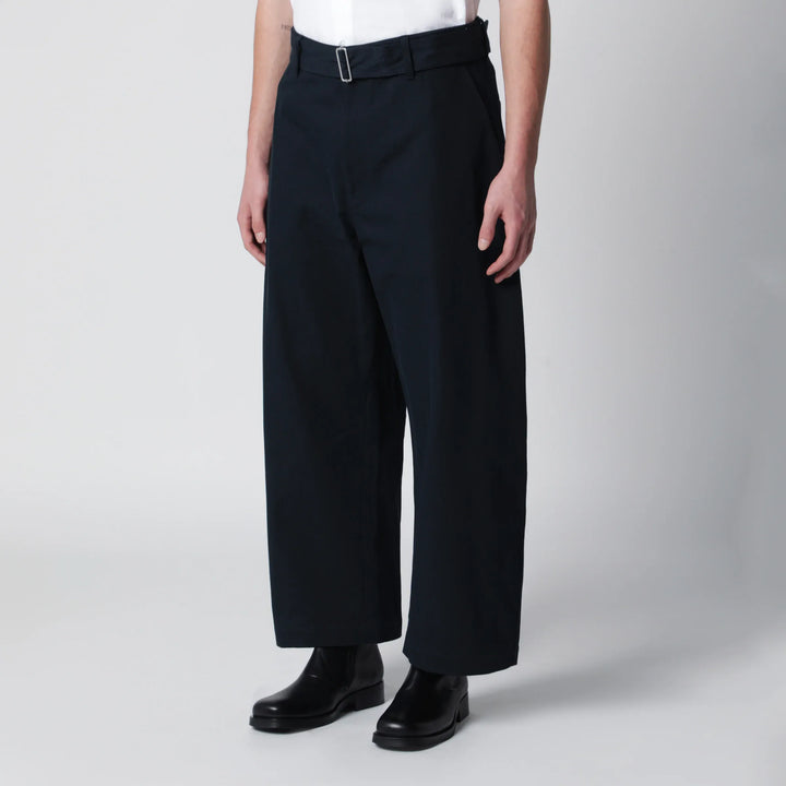 STUDIO NICHOLSON - Barr trousers in indigo Brand Pants