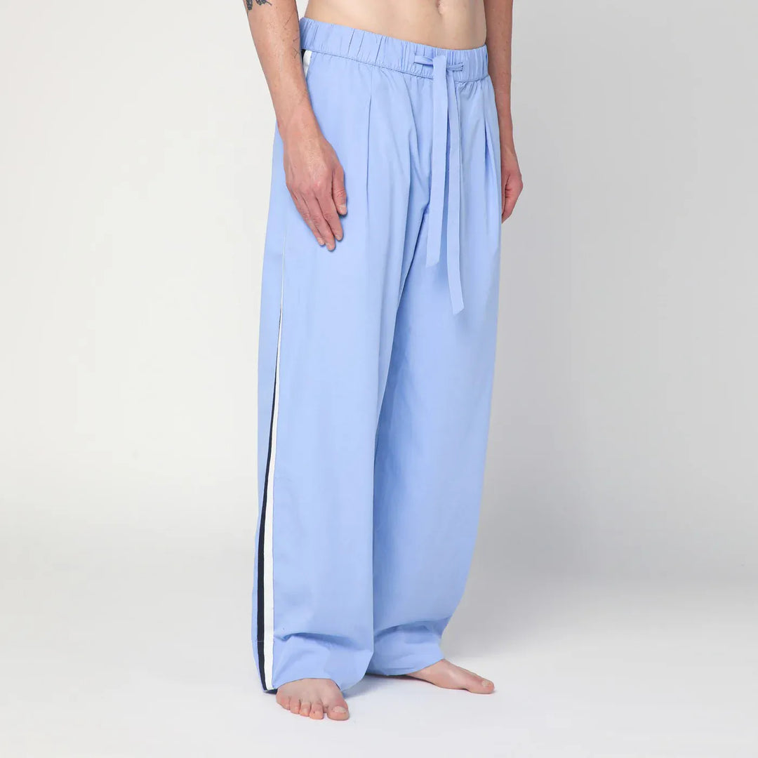 Tekla - Cornflower blue pyjama pants Brand Pants