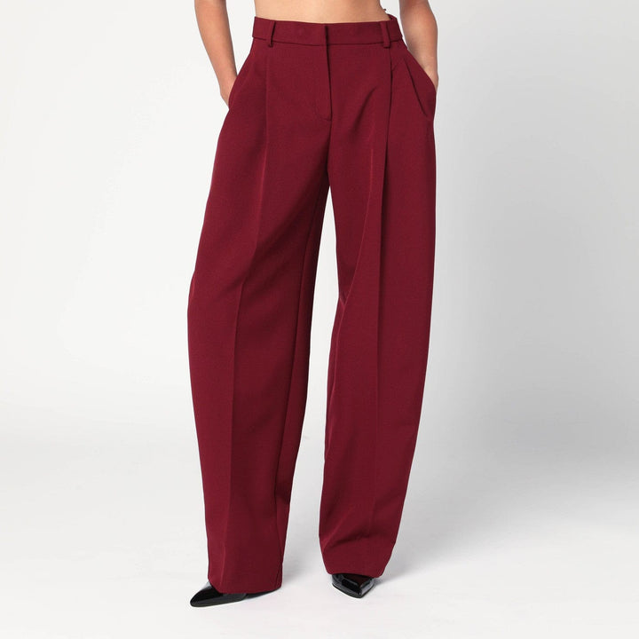 Pants THE ANDAMANE - Bordeaux pleated pants Brand