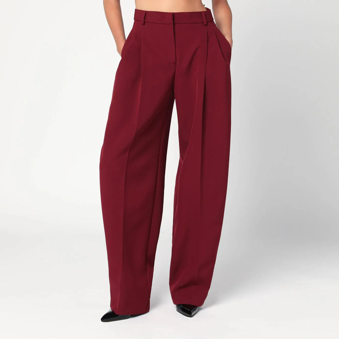 THE ANDAMANE - Bordeaux pleated pants Brand Pants 42  IT