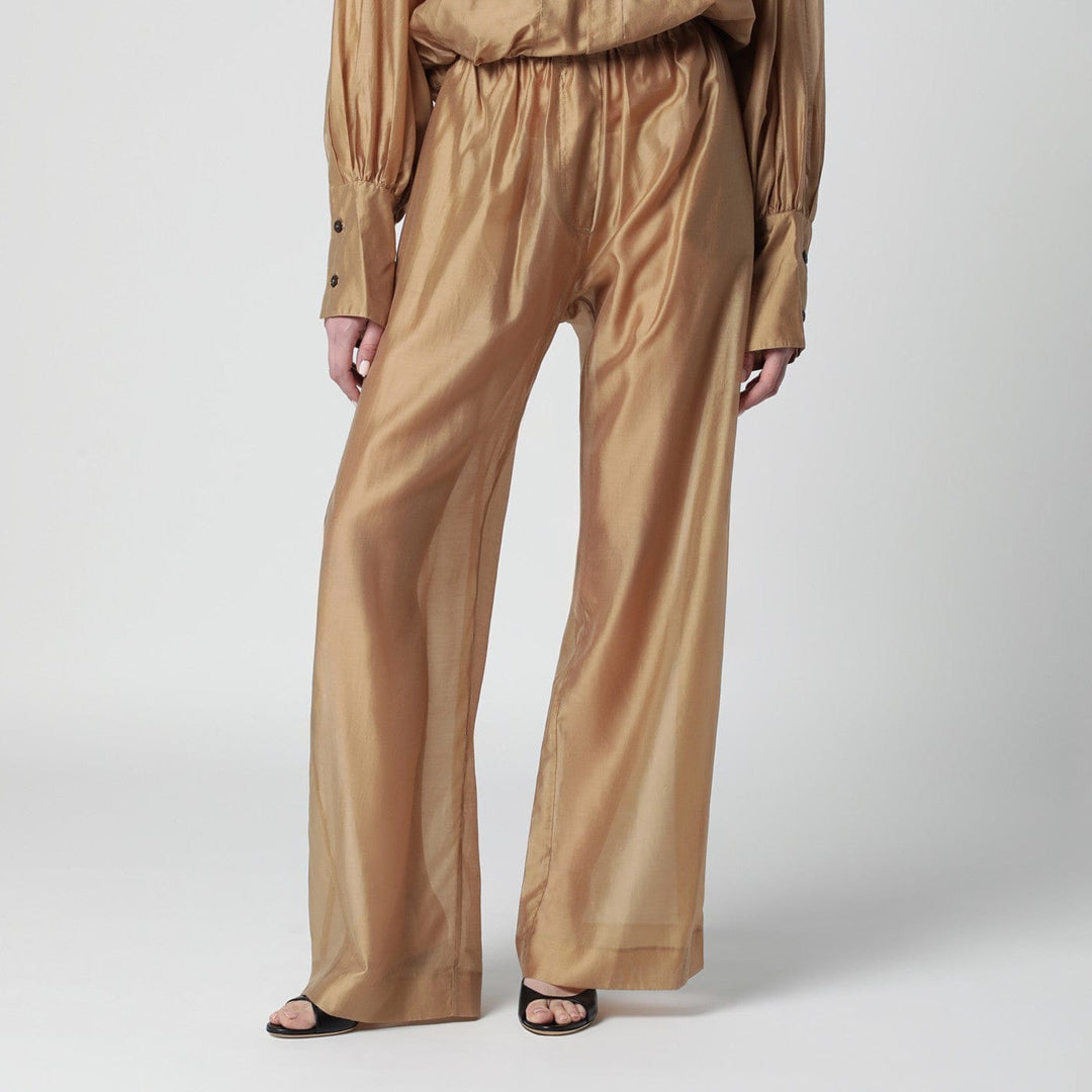 Pants TheLatest - Nude lightweight muslin Dora trousers Brand