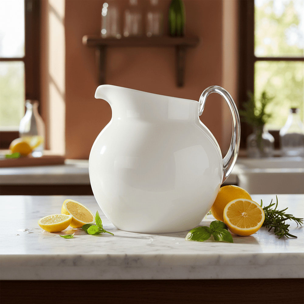 Mario Luca Giusti Plutone Jug White Frost Brand Pitchers & Jugs