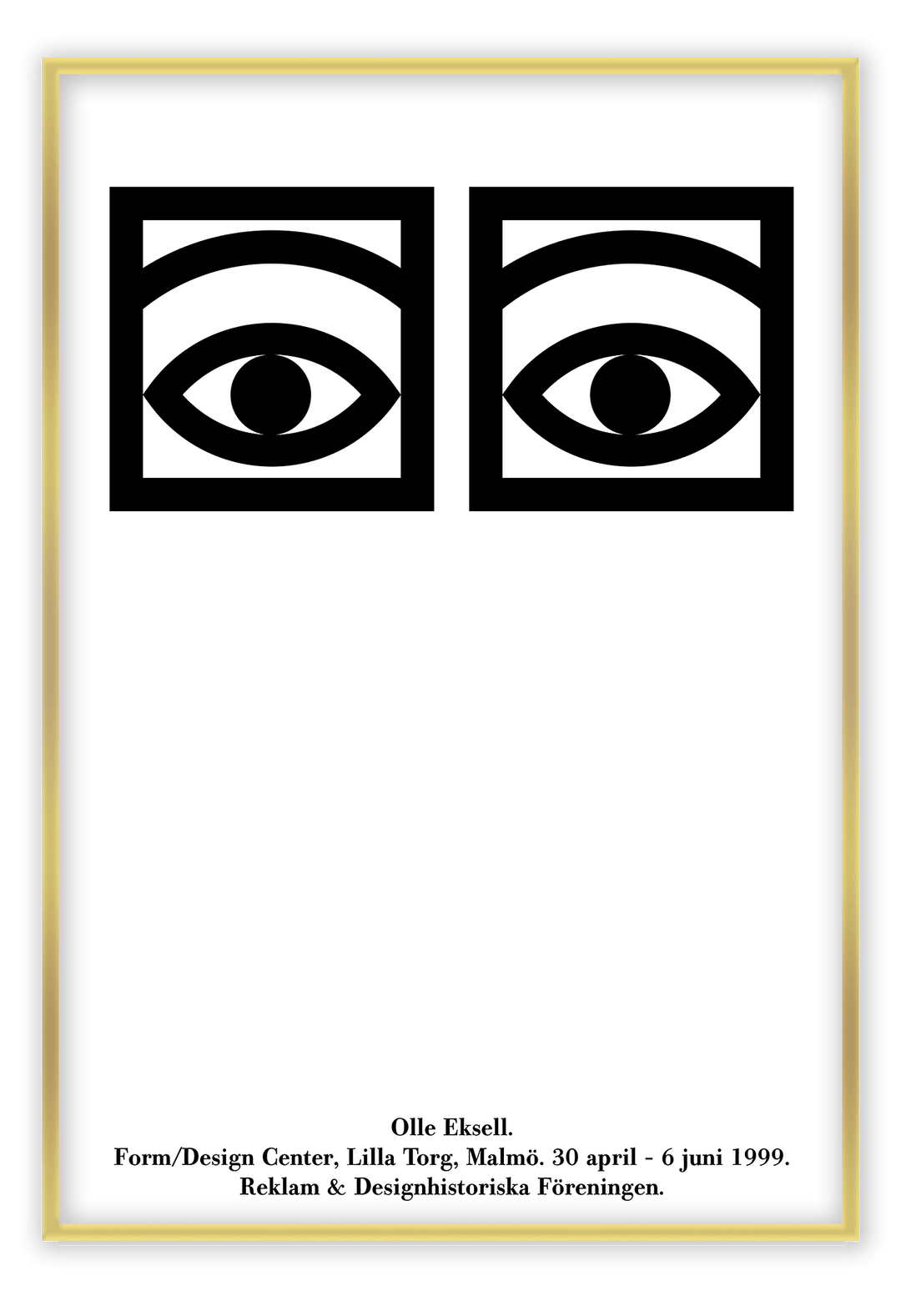 Canvas Print Small		50x70cm / Gold Cacao Eyes Cacao Eyes Framed Print Brand