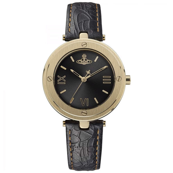 Vivienne Westwood Quartz Watches Vivienne Westwood Whitehall Gold 34mm Black Leather Watch Vivienne Westwood Whitehall Gold 34mm Black Leather Watch Brand