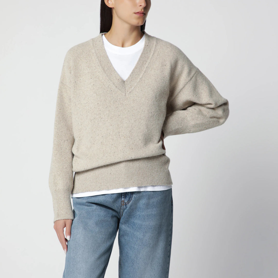 Róhe - Beige mélange wool-blend sweater Brand 34  FR