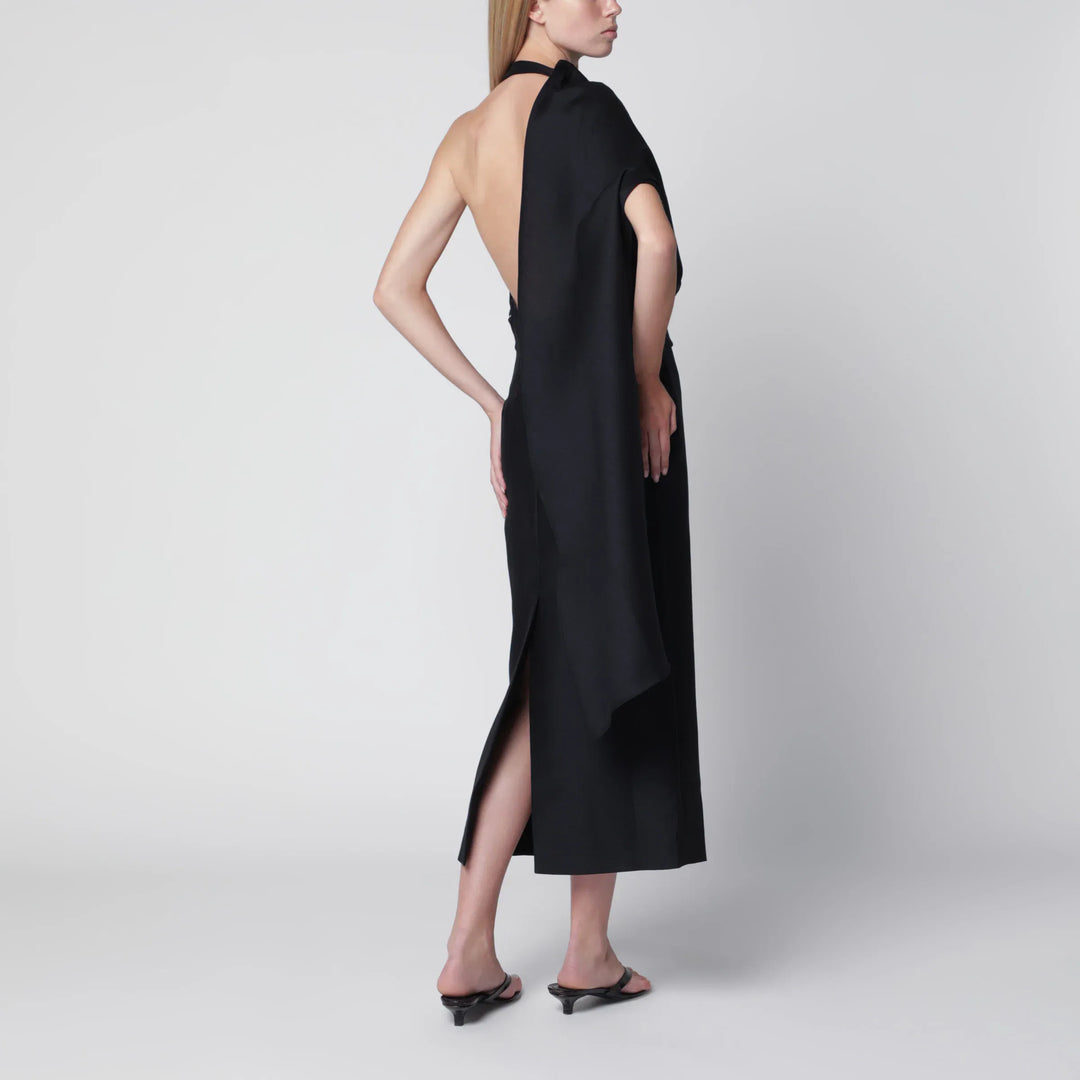 Róhe - Midnight Blue One-Shoulder Midi Dress Brand