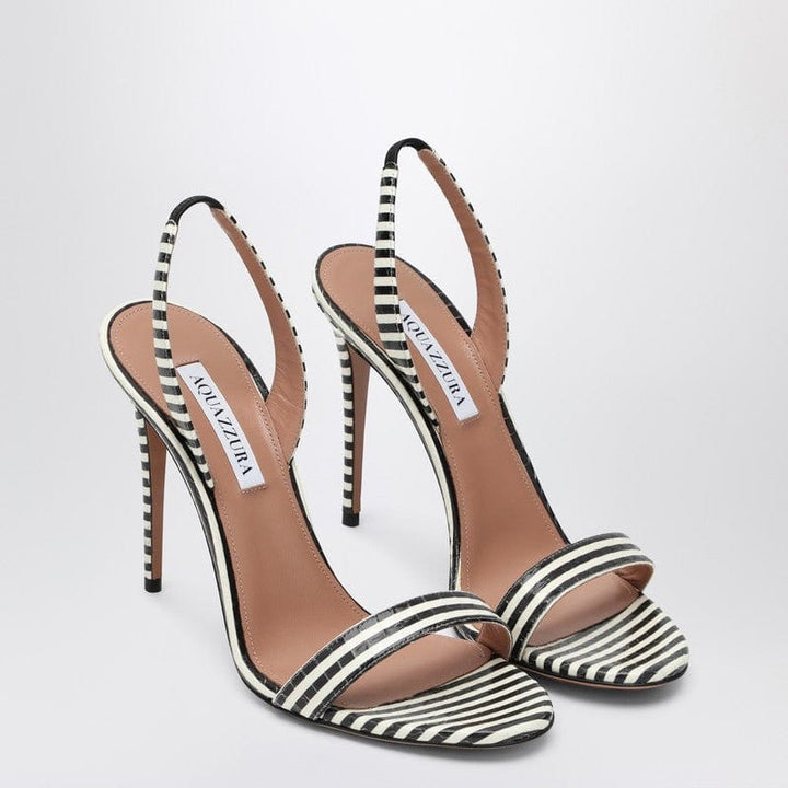 Aquazzura Sandals 38 Aquazzura So Nude 105 white and black sandals Aquazzura So Nude 105 white and black sandals Brand