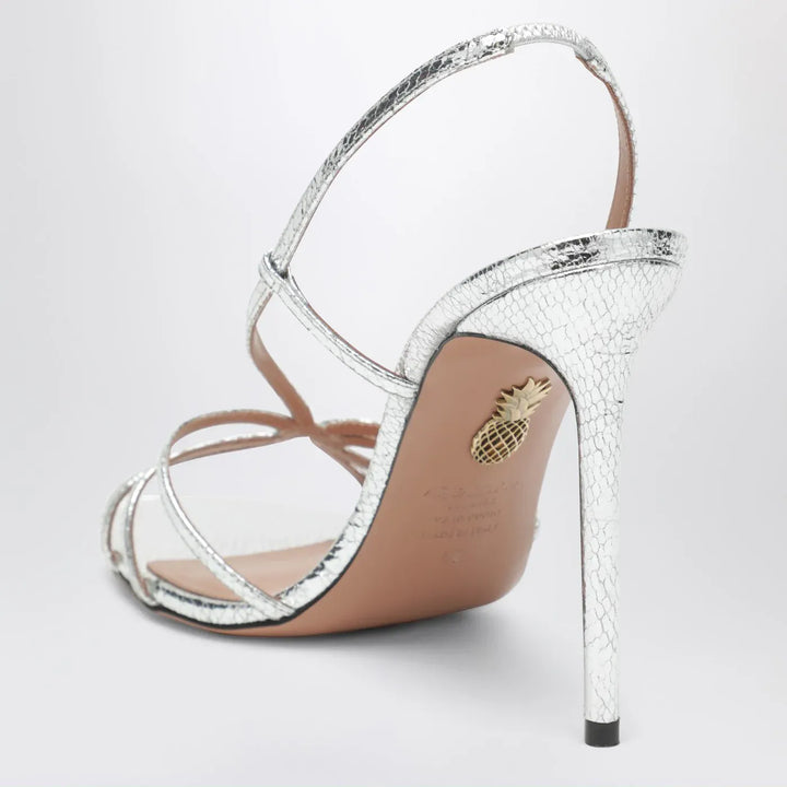 Aquazzura - Talk To Me Sandal 105 silver Brand Sandals