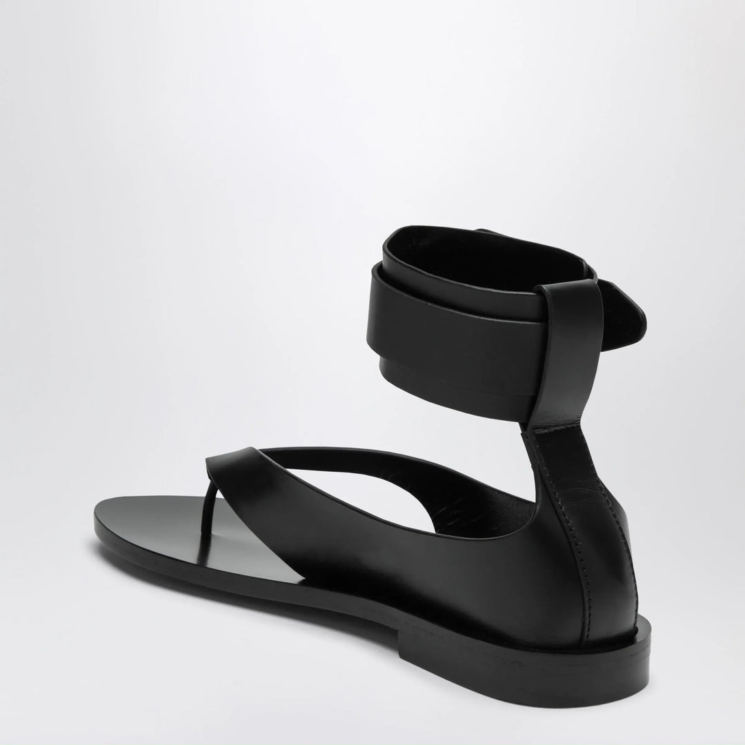 Durazzi Milano - Black Sandals With Ankle Strap Closure Brand Sandals
