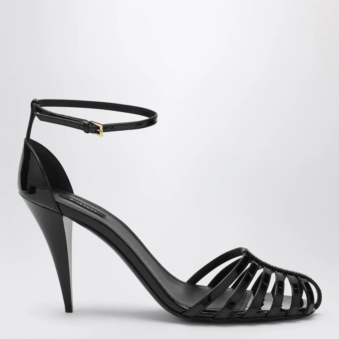 Givenchy - Patent Leather Cage Heeled Sandals Brand Sandals