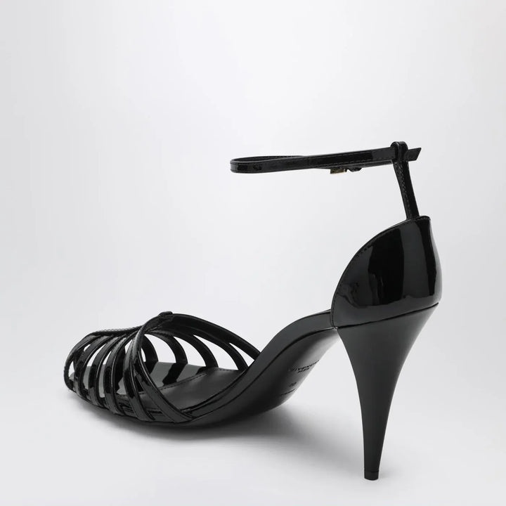 Givenchy - Patent Leather Cage Heeled Sandals Brand Sandals