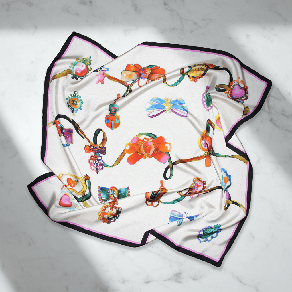 All Toys Silk Scarf By Silviya Neri Brand Scarves