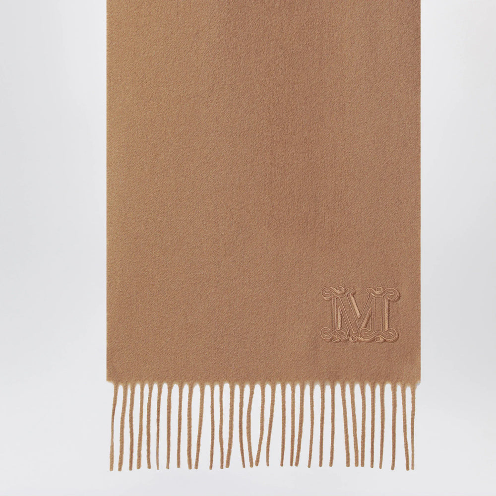 Max Mara - Camel-colored cashmere scarf Brand Scarves & Shawls U
