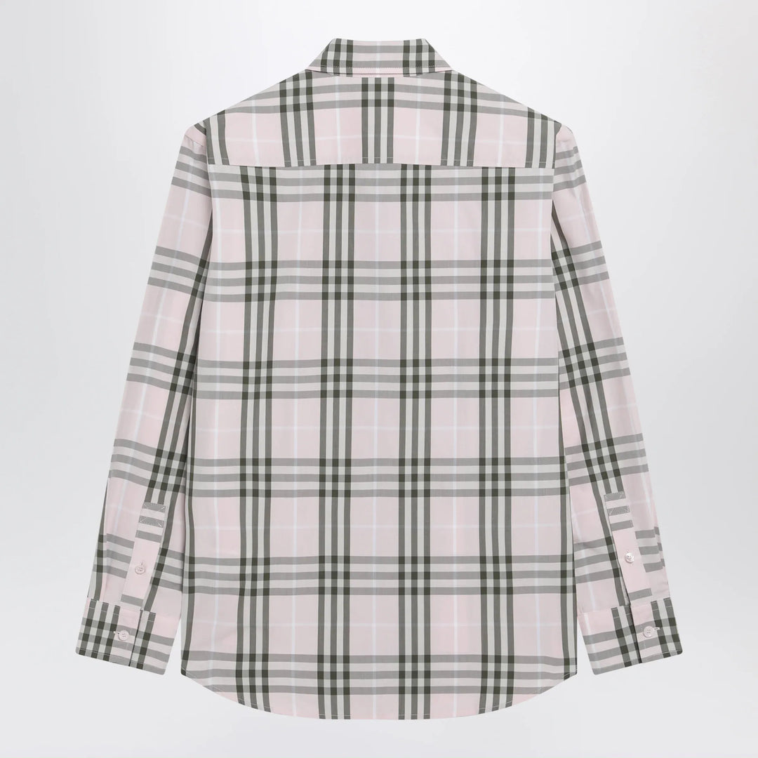 Burberry - Pink cotton Check pattern shirt Brand Shirt 10 UK