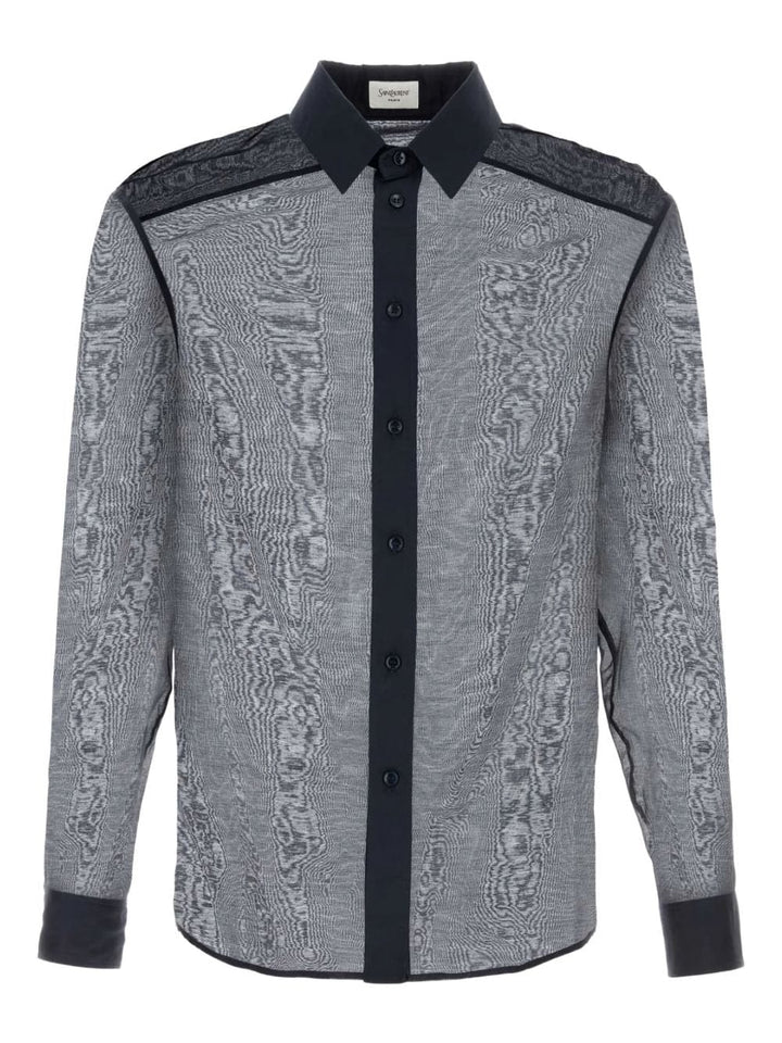 Saint Laurent Shirts Saint Laurent Shirts Blue voile Saint Laurent Blue Voile Shirt – Sheer Lightweight Elegance Brand