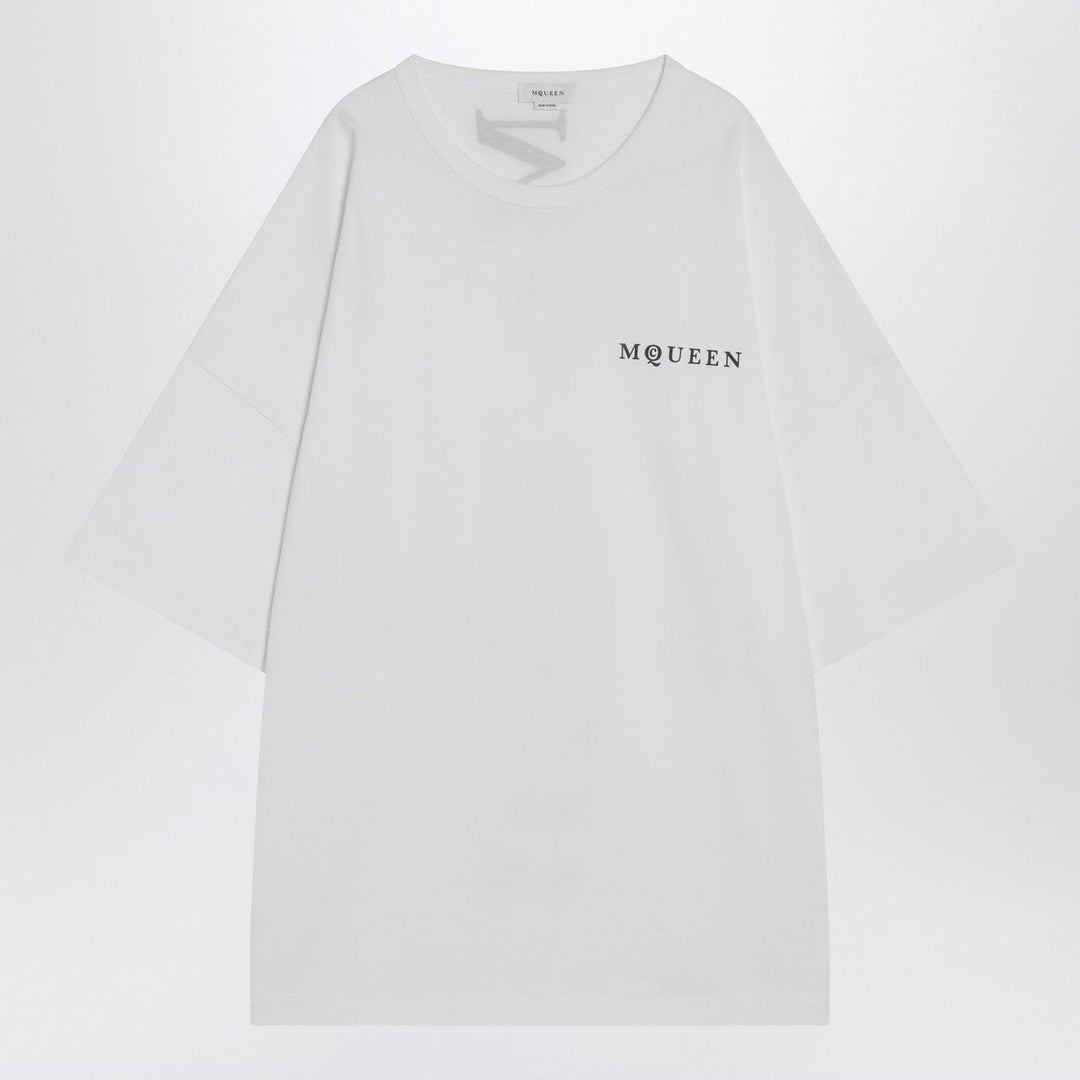 Shirts &amp; Tops L Alexander McQueen - White oversized t-shirt with logo Brand