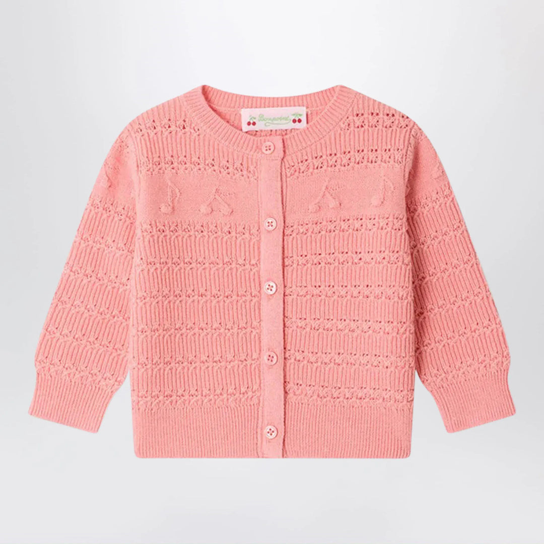 Bonpoint - Mahana cardigan with cherries and musical notes in wool blend Brand Shirts &amp; Tops 12M