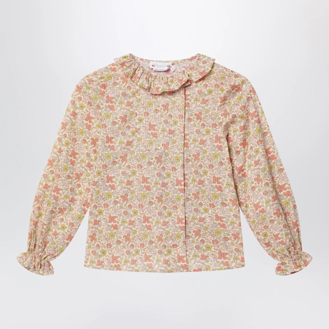 Bonpoint - Pink Liberty fabric shirt Brand Shirts &amp; Tops 4Y