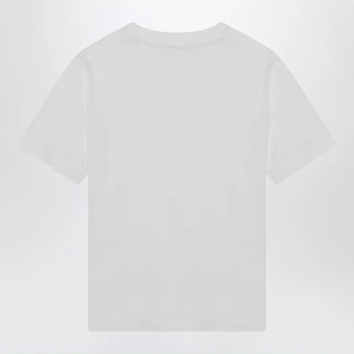 Burberry - White T-shirt with embroidered logo Brand Shirts &amp; Tops