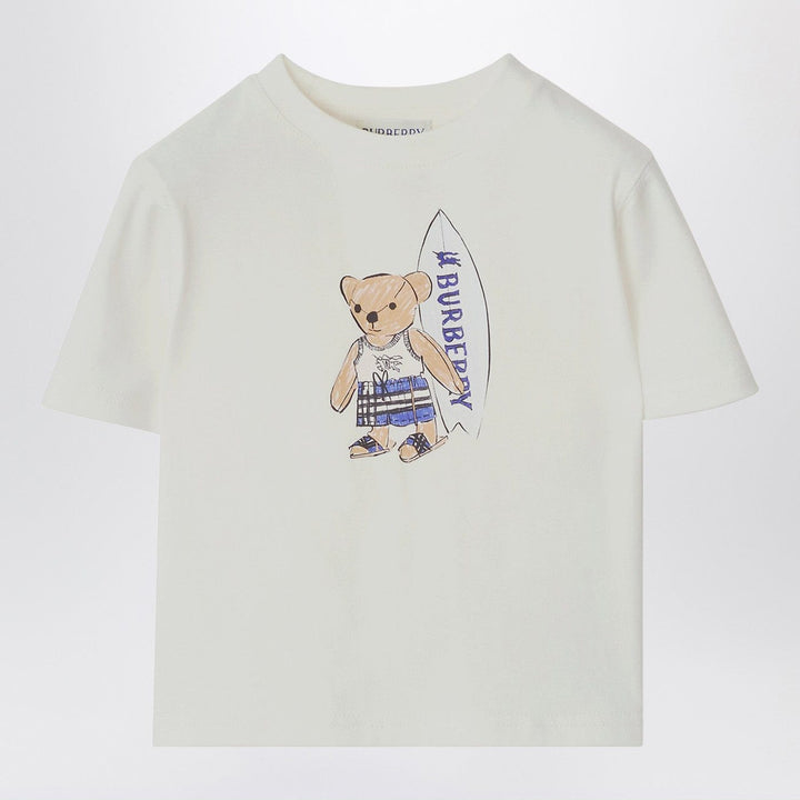 Shirts &amp; Tops Burberry - White T-shirt with surfing teddy bear Brand