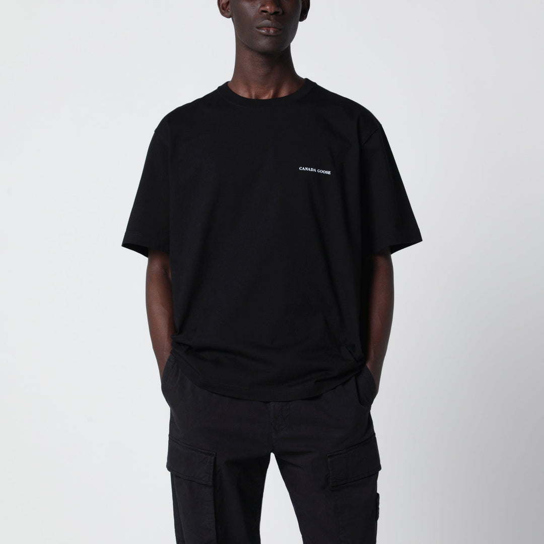Shirts & Tops Canada Goose - Black T-shirt with logo print Brand