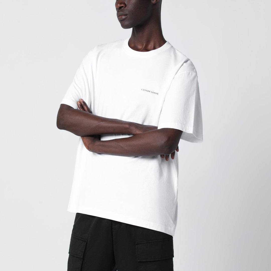 Shirts & Tops Canada Goose - White T-shirt with logo print Brand