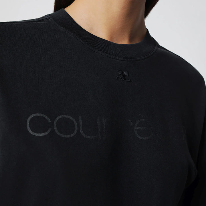 Courrèges - Black double-sleeve T-shirt Brand Shirts &amp; Tops