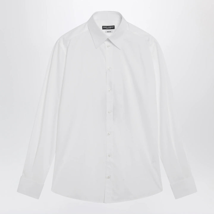 Dolce&amp;Gabbana - Martini white cotton poplin shirt Brand Shirts &amp; Tops 39