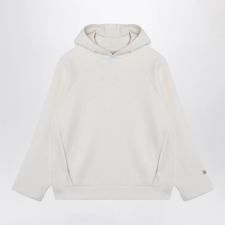 Douuod - Ivory cotton blend hoodie Brand Shirts &amp; Tops 14