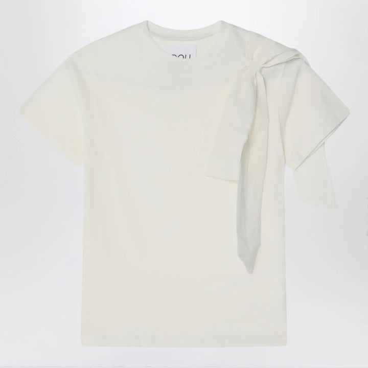 Douuod - Ivory t-shirt with bow Brand Shirts &amp; Tops 4