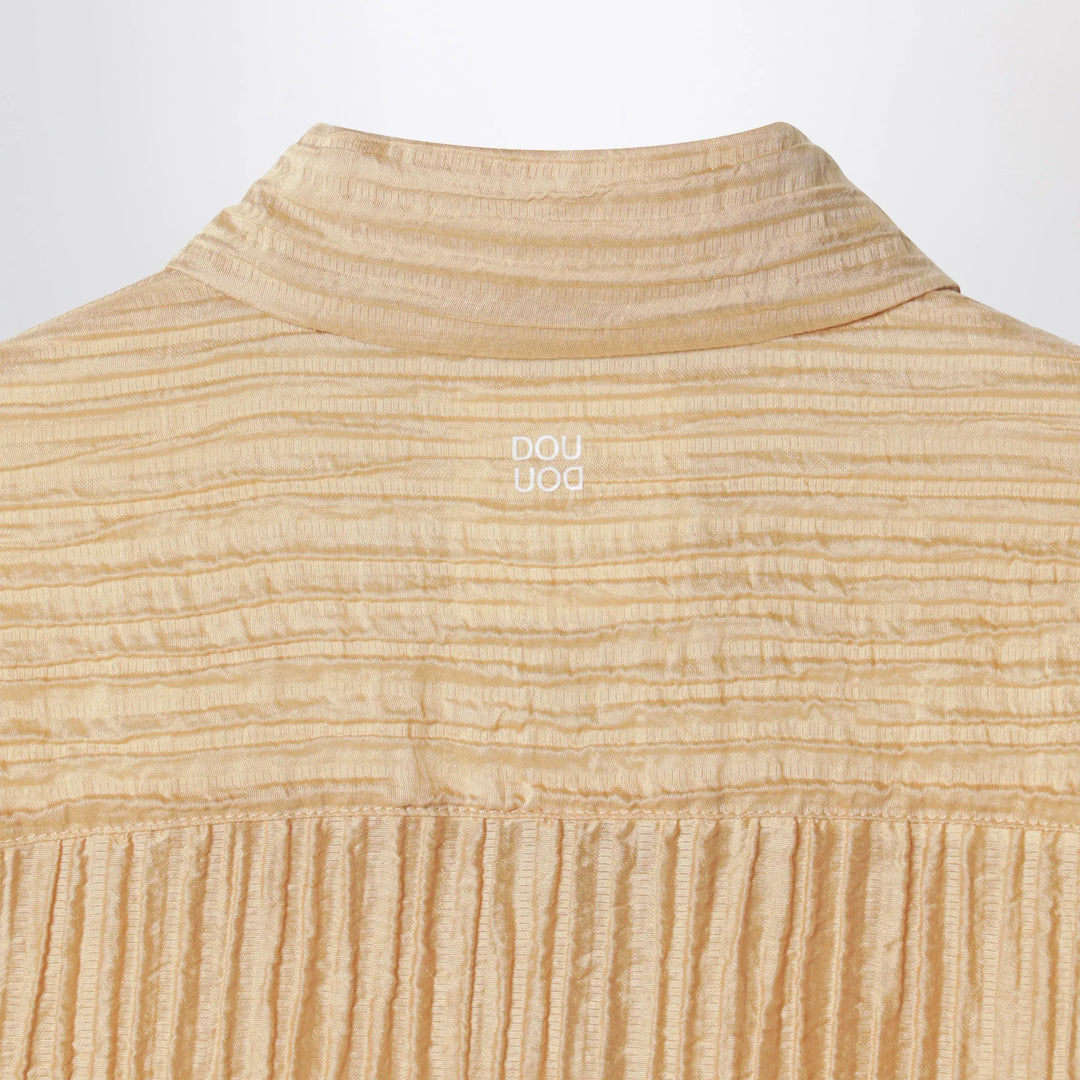 Douuod - Ochre yellow shirt with pleats Brand Shirts &amp; Tops 8