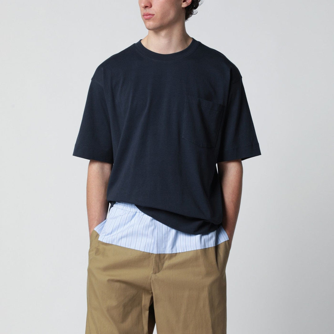 Shirts & Tops Dries Van Noten - Navy blue cotton T-shirt Brand