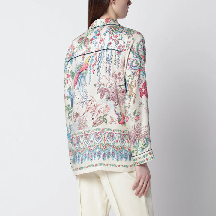 ETRO - Floral print shirt in fluid twill Brand Shirts &amp; Tops