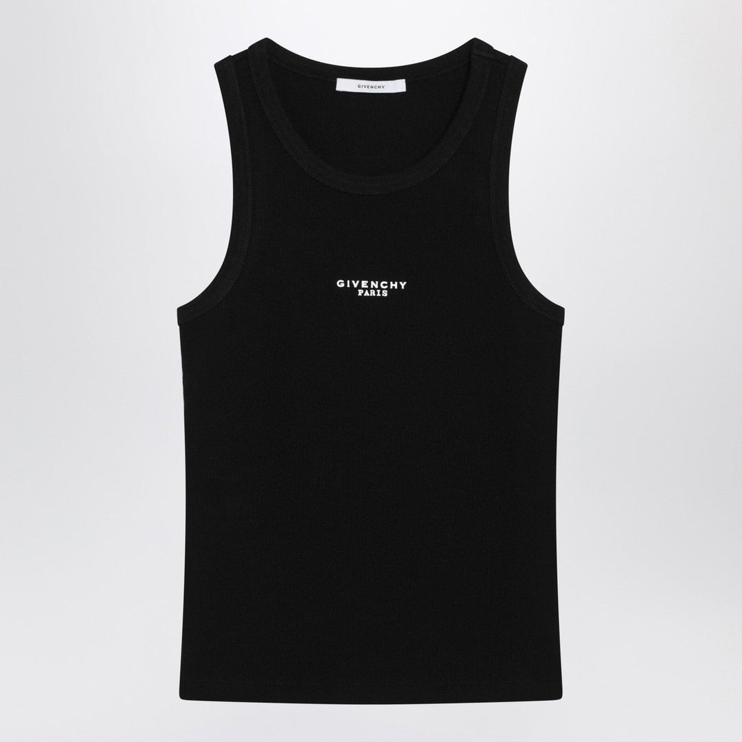Shirts & Tops Givenchy - Black slim-cut tank top with logo Brand