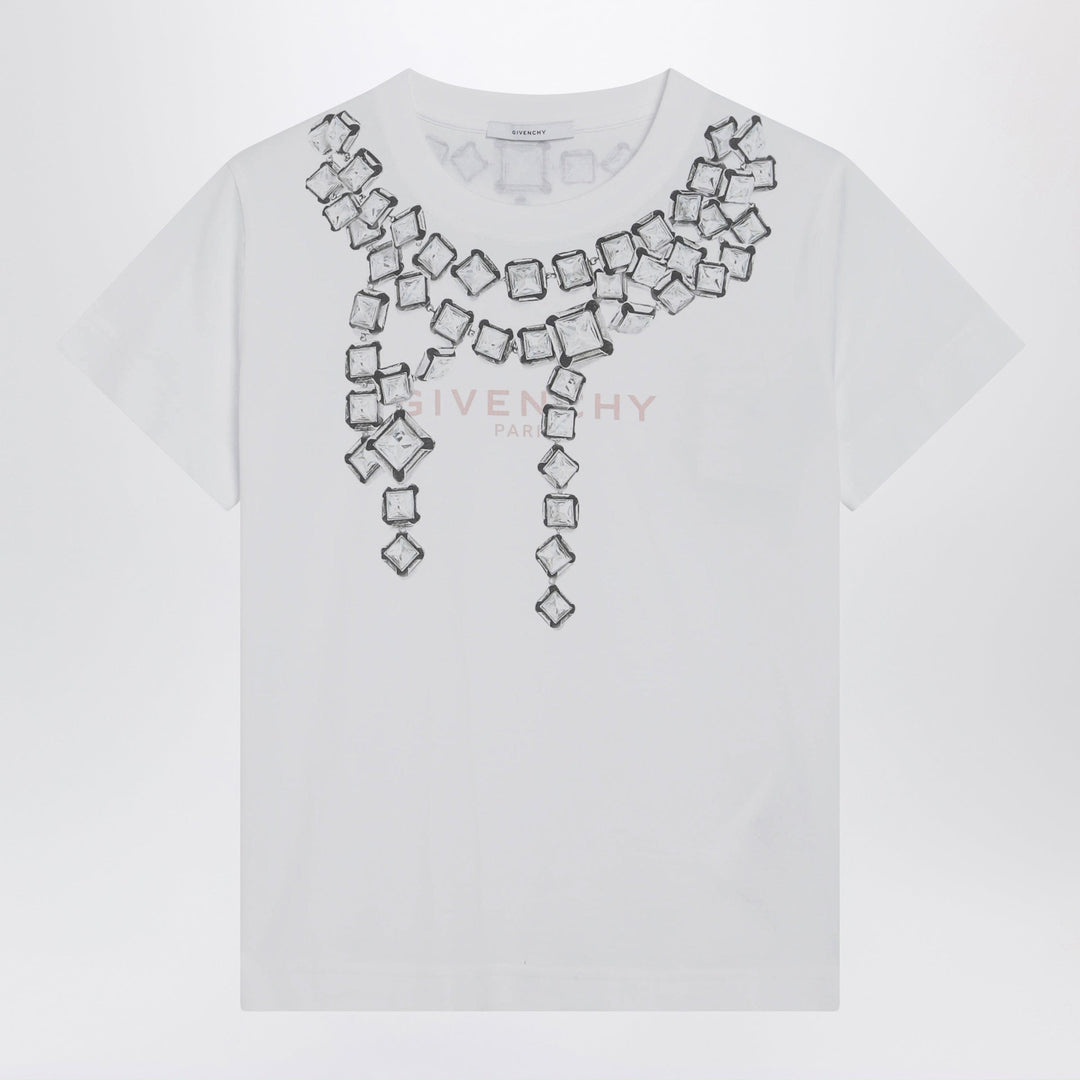 Shirts & Tops Givenchy - Deconstructed Crystals cotton T-shirt in white Brand