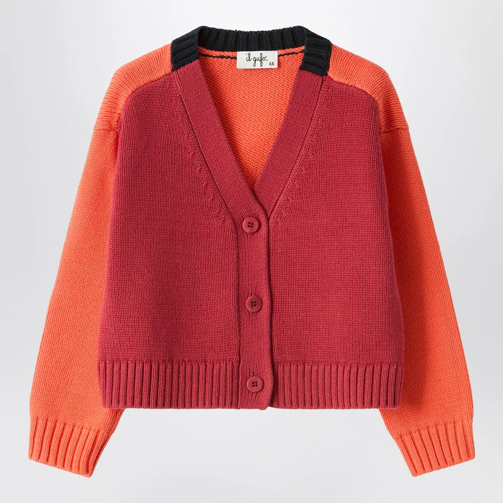 Il Gufo - Color-block organic cotton cardigan Brand Shirts & Tops 6