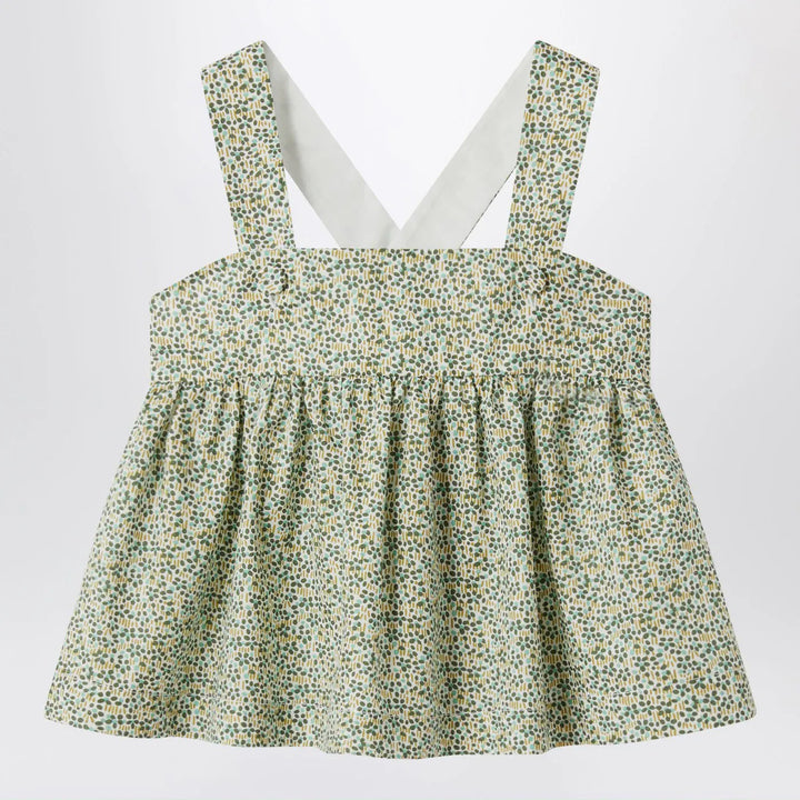 Il Gufo - Forest green top in Liberty fabric Brand Shirts &amp; Tops 4A