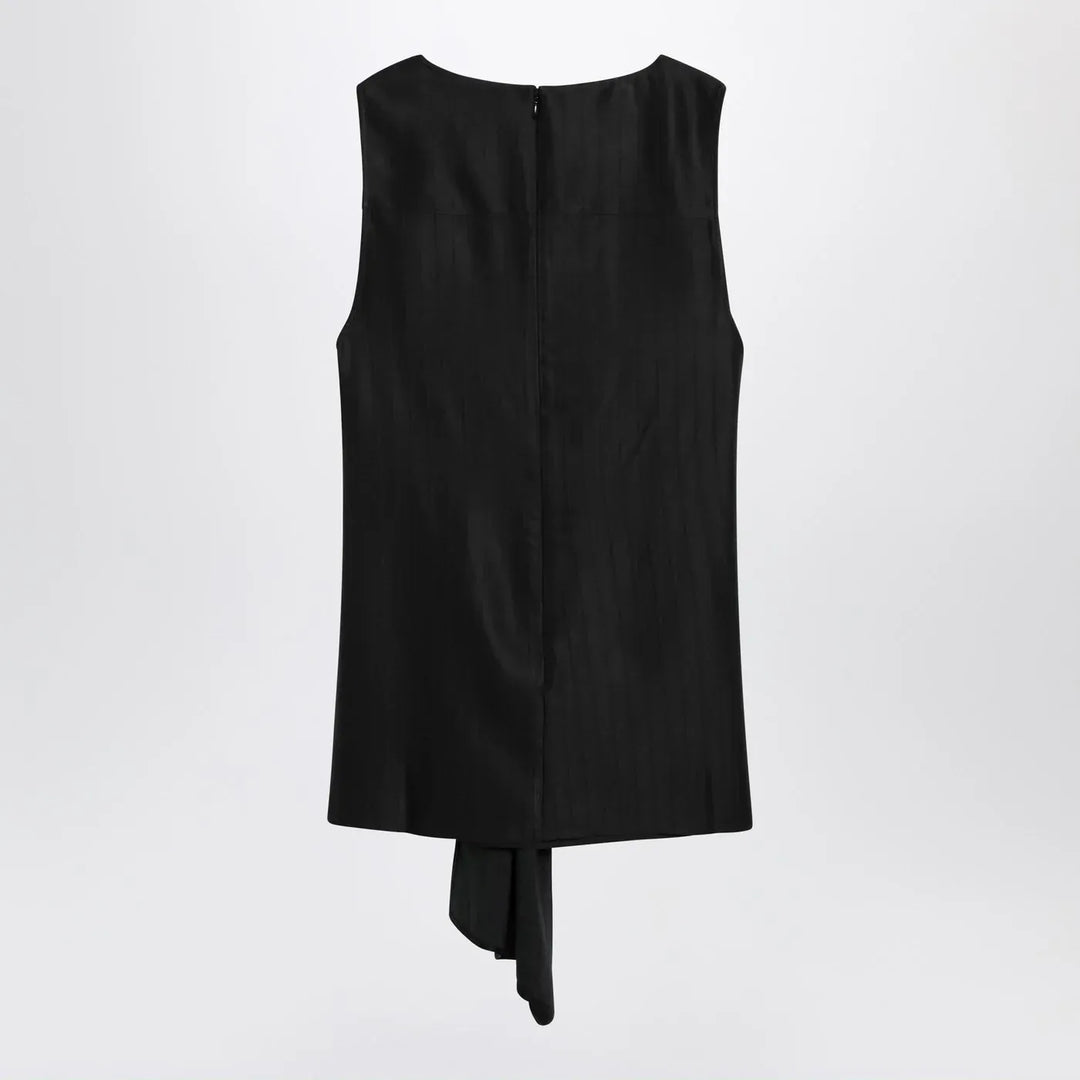 LouLou De Saison - Black draped Fonda top Brand Shirts &amp; Tops
