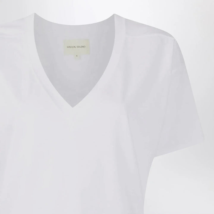 LouLou De Saison - White cotton V-neck T-shirt Brand Shirts &amp; Tops