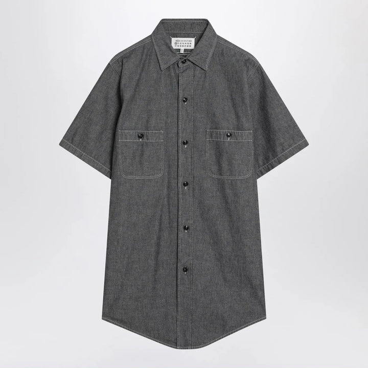 Maison Margiela - Gray cotton shirt Brand Shirts &amp; Tops 39