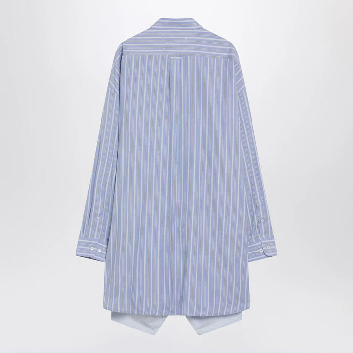 Maison Margiela - Light blue striped shirtdress Brand Shirts &amp; Tops