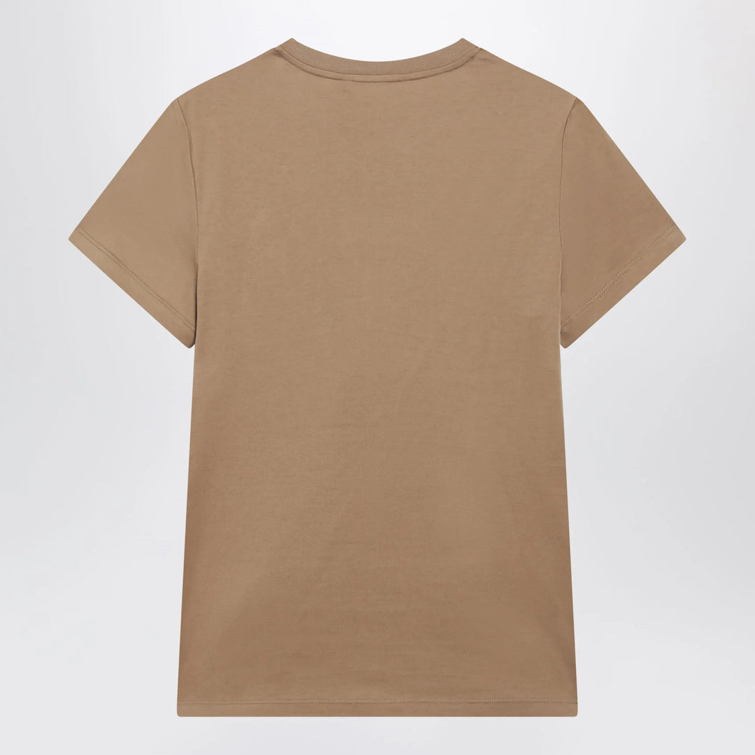 Max Mara - Camel cotton jersey T-shirt Brand Shirts &amp; Tops