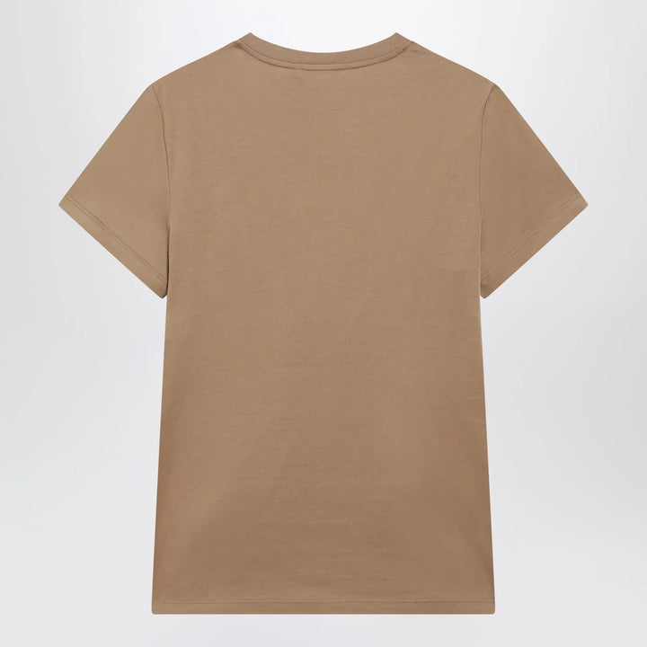 Max Mara - Camel cotton jersey T-shirt Brand Shirts &amp; Tops