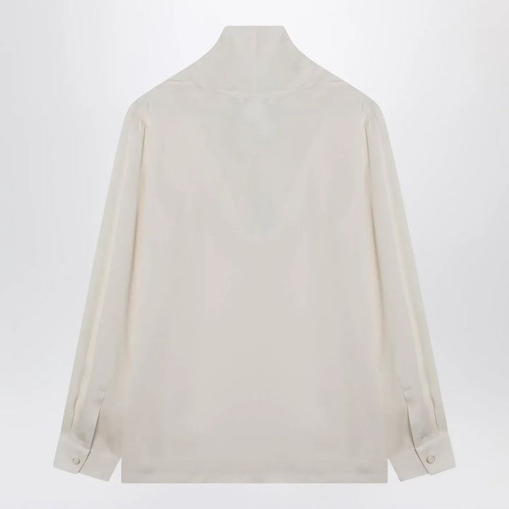 Max Mara - Ivory silk charmeuse blouse Brand Shirts &amp; Tops