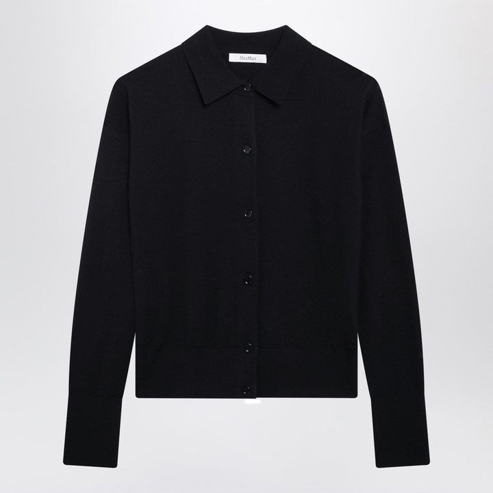 Shirts &amp; Tops Max Mara - Navy wool-blend cardigan Brand