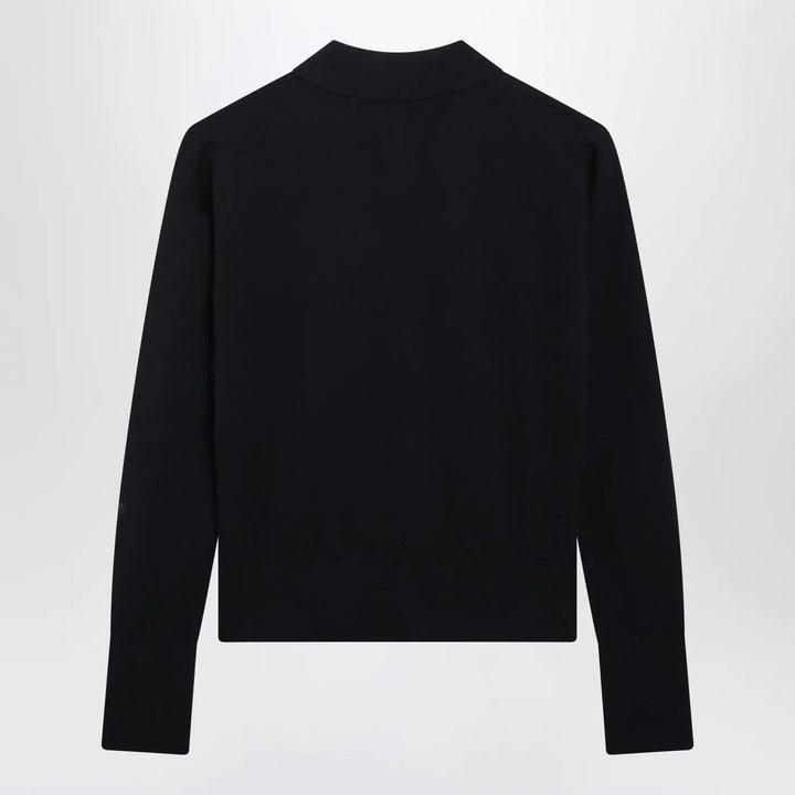 Max Mara - Navy wool-blend cardigan Brand Shirts &amp; Tops