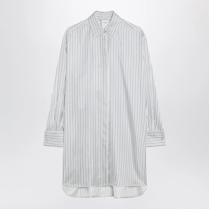 Max Mara - Oversized striped silk shirt Brand Shirts &amp; Tops 38  IT