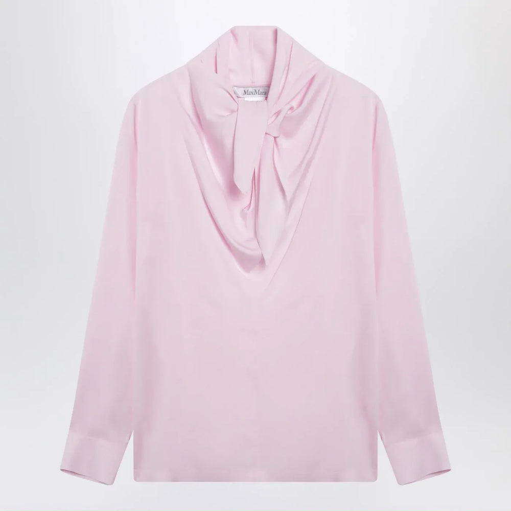 Max Mara - Pink blouse in silk charmeuse Brand Shirts & Tops 40  IT