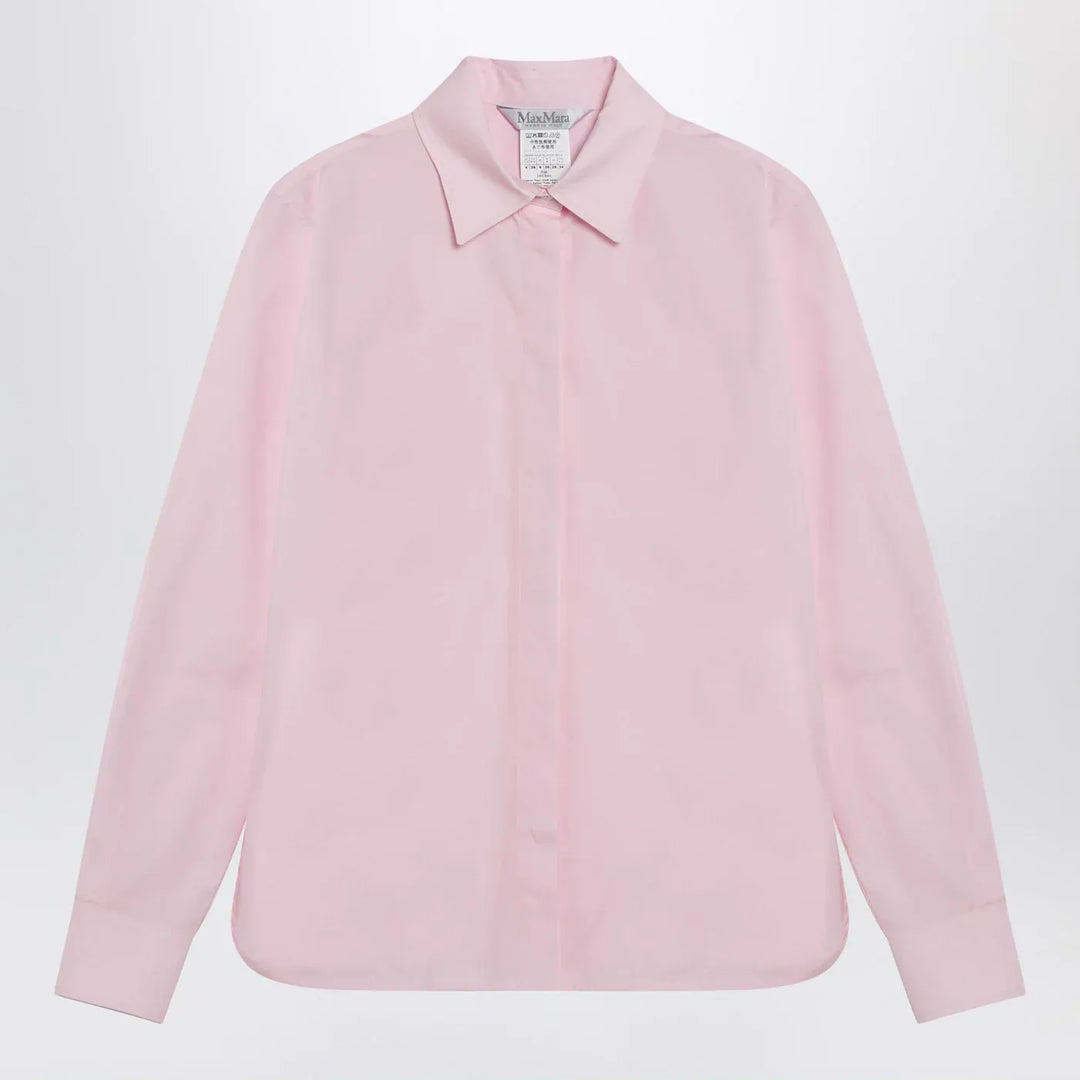 Max Mara - Pink cotton poplin shirt Brand Shirts &amp; Tops 38  IT