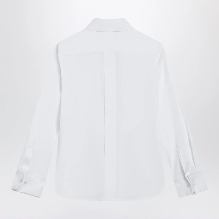 Max Mara - White cotton shirt with logo Brand Shirts &amp; Tops